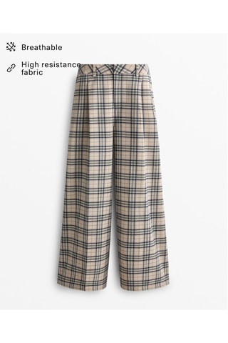Pantaloni wide legs - Beige