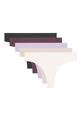 5 tanga - Beige e nero 