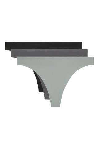3 tanga - Verde e grigio