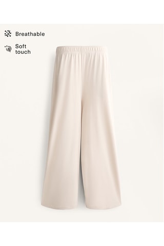 Pantaloni wide legs - Beige