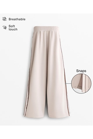 Pantaloni wide legs - Beige
