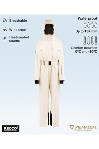 Tuta con cappuccio - Beige
