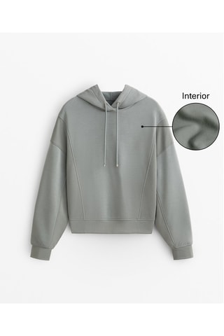 Felpa con cappuccio - Grigio