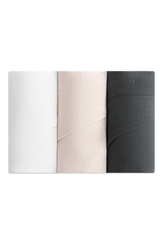 3 perizomi - Bianco e beige