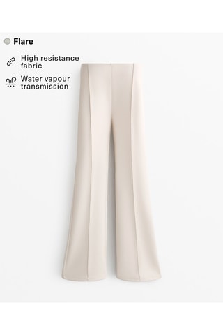 Pantaloni flare - Beige