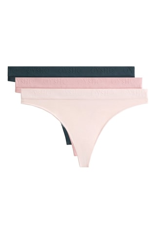 3 perizomi - Rosa e nero