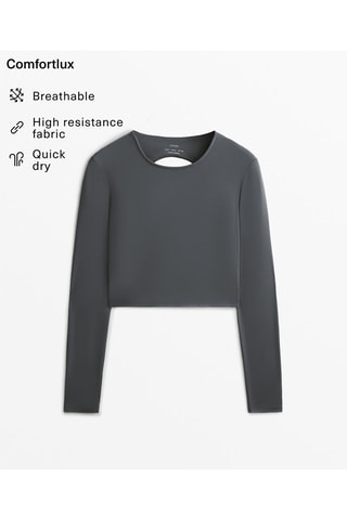 Crop top - Grigio