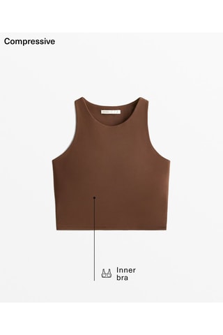Crop top - Marrone