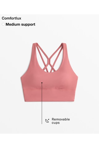 Top sportivo push-up - Rosa