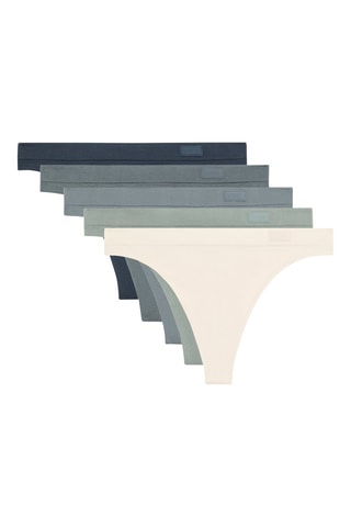 5 tanga - Beige e verde 