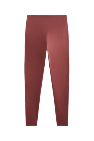 Leggings a vita alta - Rosso mattone