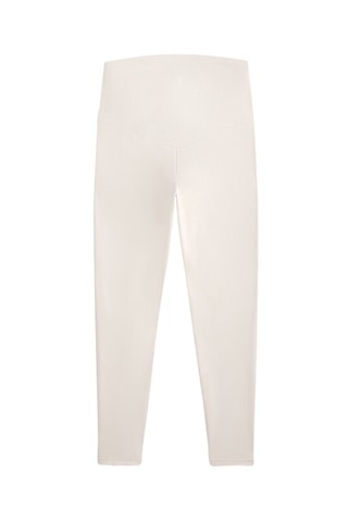 Leggings premaman a vita alta - Ecrù