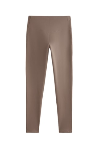 Leggings a vita alta - Taupe