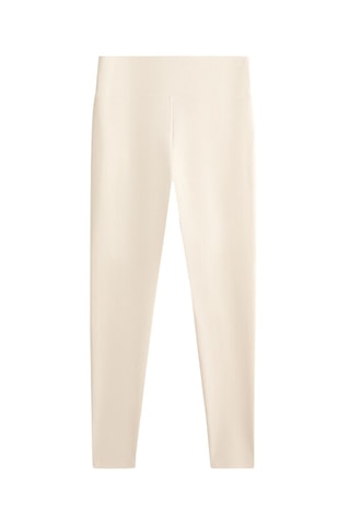 Leggings a vita alta - Ecrù