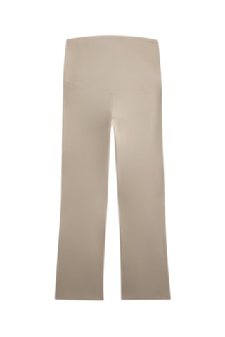 Pantaloni straight premaman con fascia - Beige