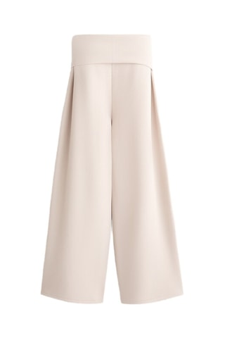 Pantaloni wide legs - Beige