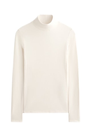 T-shirt in pile - Bianco