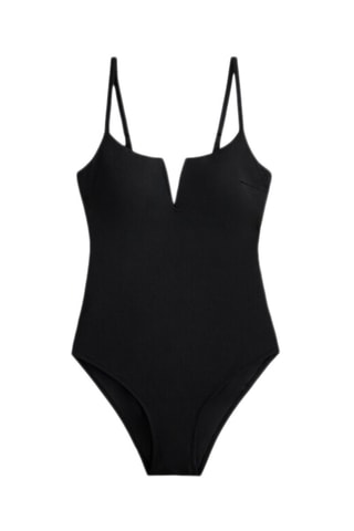Costume intero con coppe - Nero