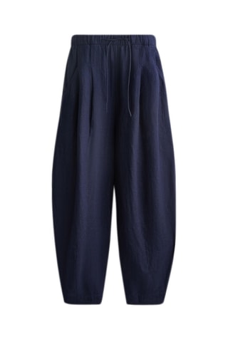 Pantaloni in lino - Navy