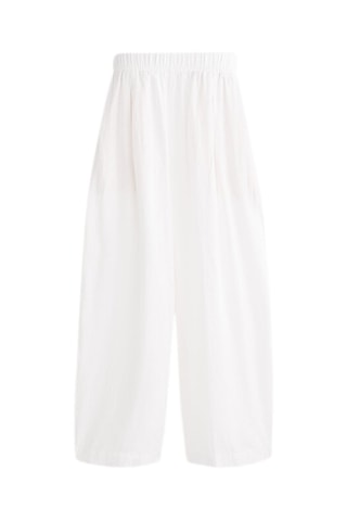 Pantaloni a palloncino in lino - Bianco
