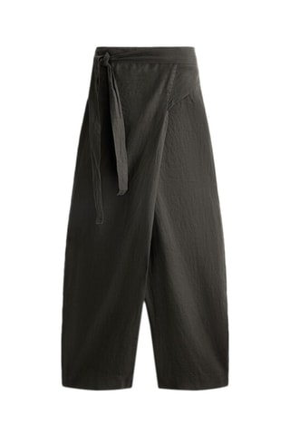 Pantaloni a palloncino in lino - Antracite