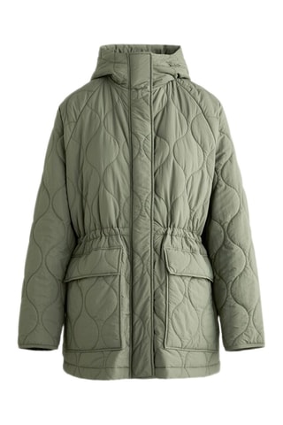 Parka con cappuccio - Verde acqua