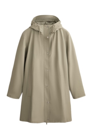 Impermeabile con cappuccio - Kaki