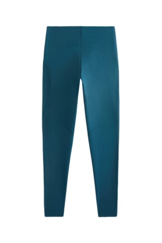 Leggings compressione a vita alta - Petrolio