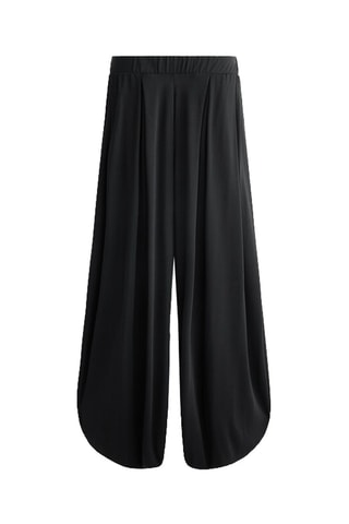 Pantaloni wide legs - Nero