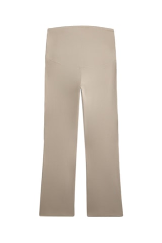 Pantaloni straight premaman con fascia - Beige