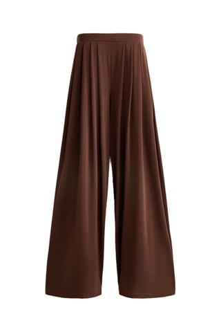 Pantaloni wide legs - Marrone