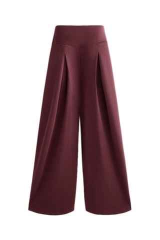 Pantaloni wide legs - Bordeaux