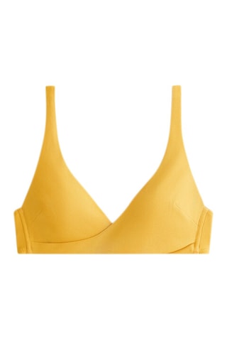 Reggiseno bikini con coppe - Giallo