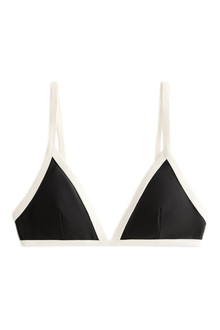 Reggiseno bikini con coppe - Nero