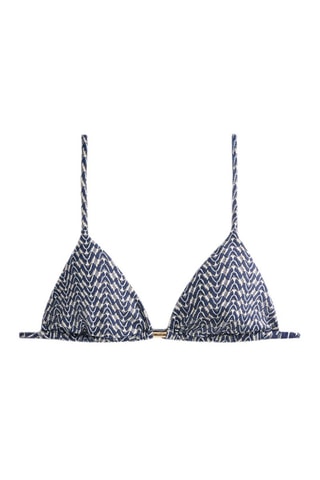 Reggiseno bikini con coppe - Navy