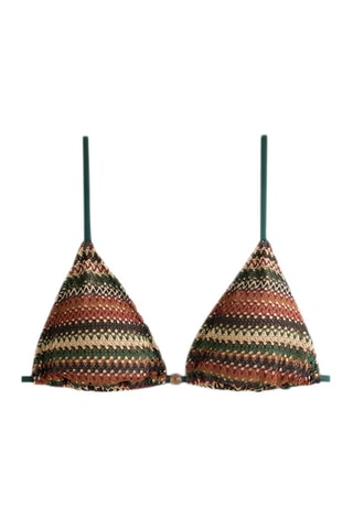 Reggiseno bikini con coppe - Verde chiaro