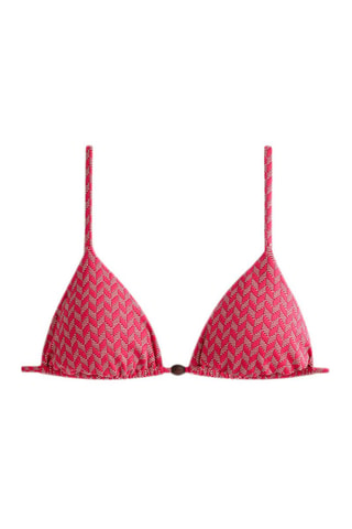 Reggiseno bikini con coppe - Fucsia