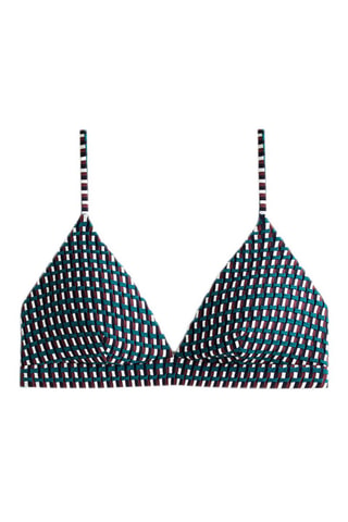 Reggiseno bikini con coppe - Verde
