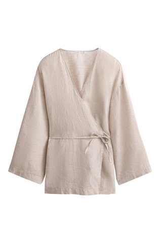 Kimono in lino - Beige