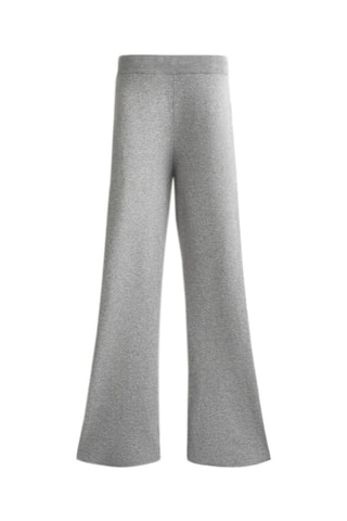 Pantaloni flare - Grigio melange