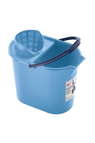 Seau avec égouttoir 12 l - Bleu