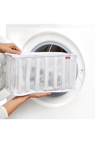 Sac de lavage pour chaussures Blanc - 39 x 21 cm