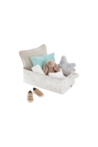 Panier de rangement 60 x 40 x 20 cm - Blanc