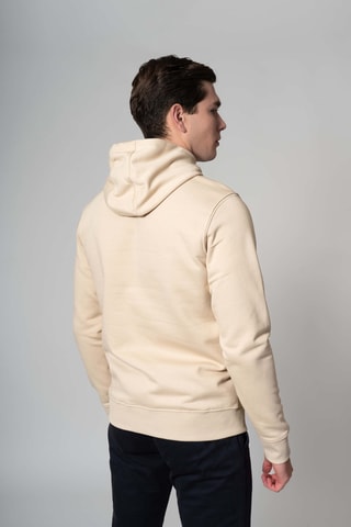 Felpa regular con cappuccio - Beige