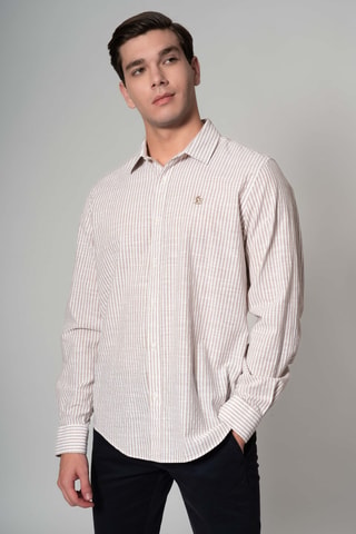 Chemise regular - Beige