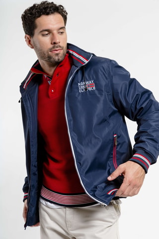 Giacca regular con cappuccio - Navy