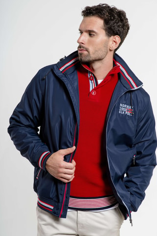 Giacca regular con cappuccio - Navy