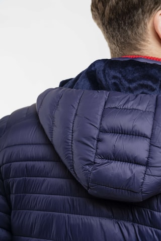 Piumino regular con cappuccio - Navy