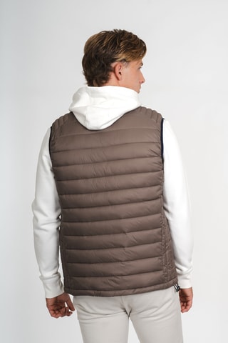 Giacca regular senza maniche - Taupe
