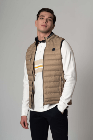 Giacca regular senza maniche - Beige
